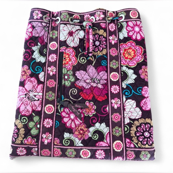 Vera Bradley Handbags - Vintage Vera Bradley Multicolor Floral Draw String Backpack Bag